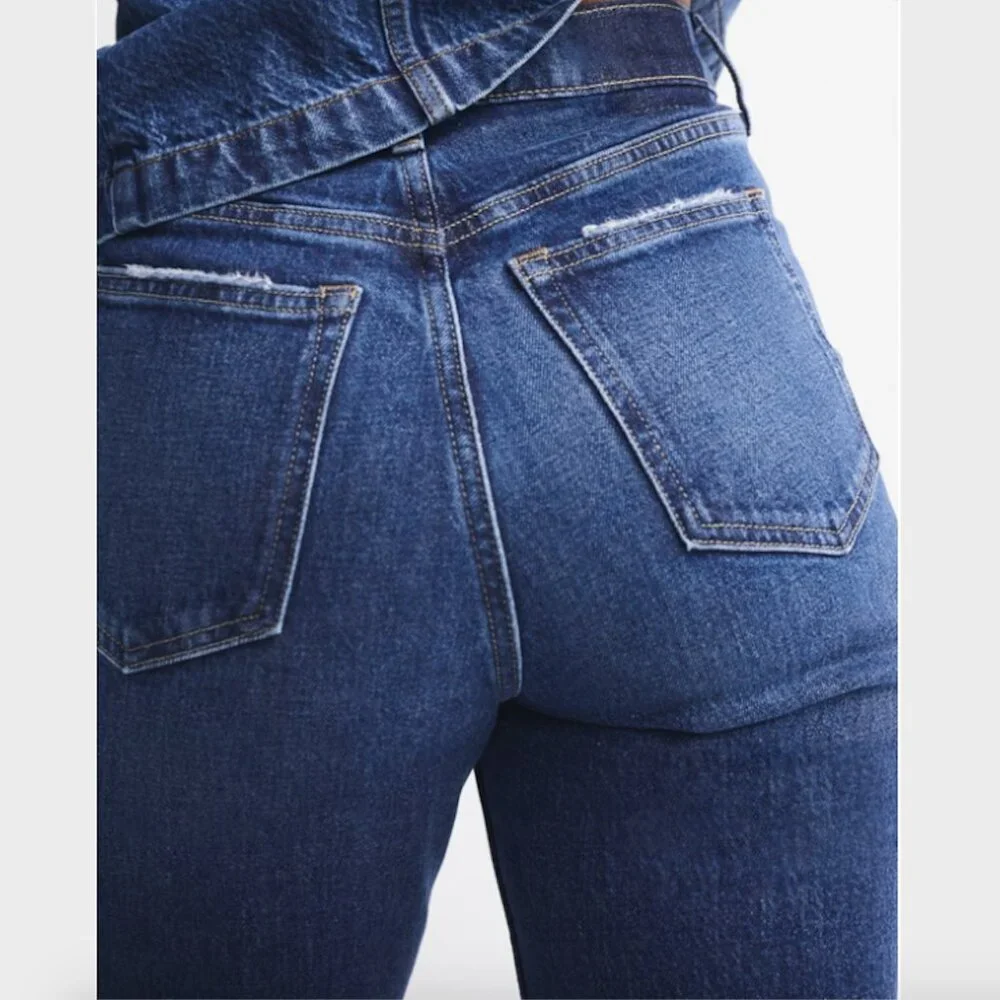 Abercrombie & Fitch Petite '90s Straight Ultra High Rise Curve Love - Size 27P - Picture 3 of 6